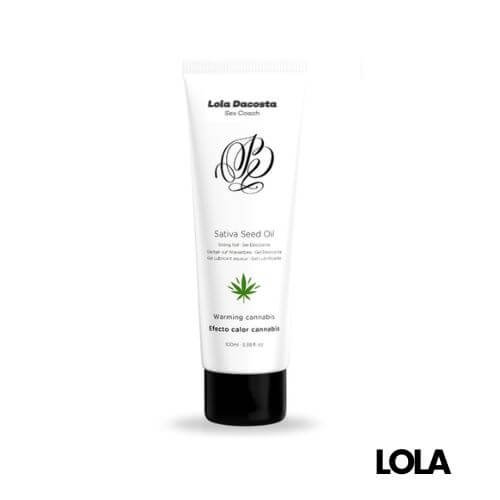 lubricante semilla de cannabis- efecto calor- lola dacosta
