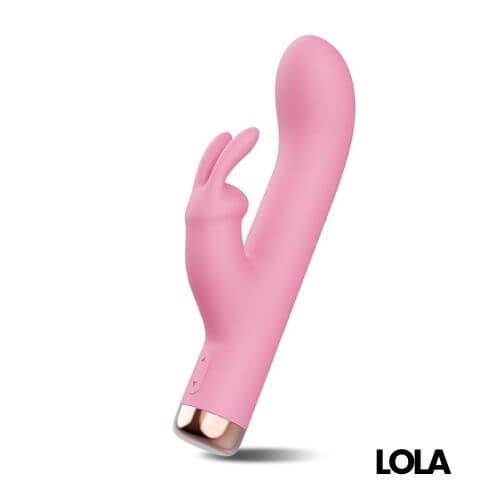 LOLA RABBIT-LOLA DACOSTA-VIBRADOR PARA CLÍTORIS Y VAGINA COLOR ROSA