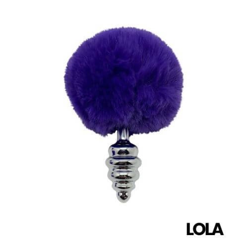cola bugs bunny-lola dacosta- plug anal con pompón azul y pelito