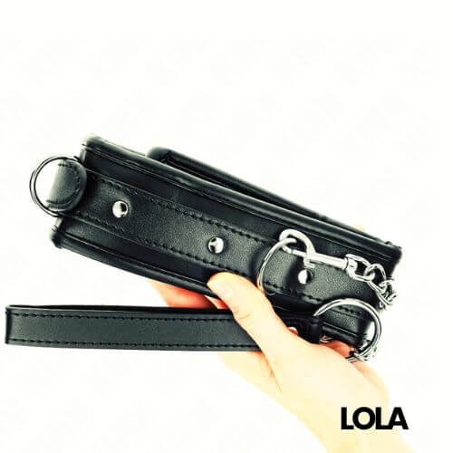 HEAVY NECKLACE -collar bdsm cuero vegano en bilbao