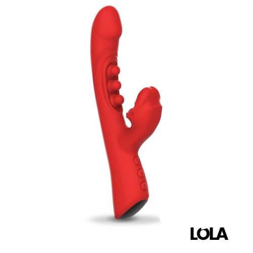 zakila o´neal-vibrador multifunción para mujeres en color rojo- lola dacosta
